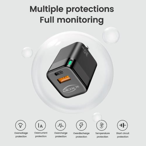 MOXX MC-30 Powerful USB & PD GaN Adapter 30 Watt