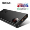 Baseus Power Bank Adaman 22.5w 20000Mah PPAD000101 Metal Digital Display Quick Charge Power Bank
