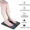 Rechargeable Electric EMS Foot Massager 8 Modes 19 Intensity Folding Portable Electric Massager Mat,Electric foot massage