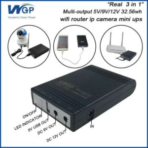 New Version WGP mini UPS 10400mAh – 5/9/12V – With 1 Year Warranty