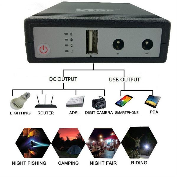 New Version WGP mini UPS 10400mAh – 5/9/12V – With 1 Year Warranty