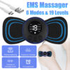 Tens Units EMS Mini Massager,Muscle Stimulator Full Body Relaxation Machine Rechargeable Device for Legs Back Neck Pain Relief Electromagnetic Therapy For Unisex