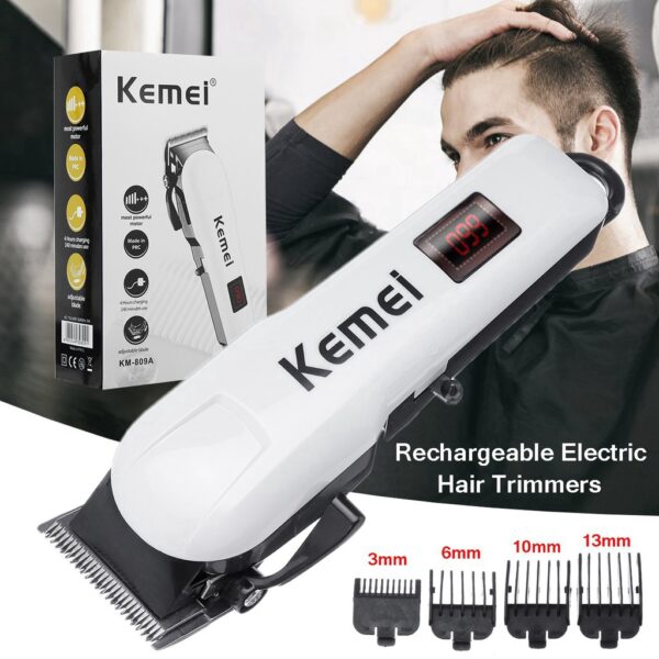 Kemei 809A AC/DC Rechargeable Professional Hair and Beard Trimmer for Men
