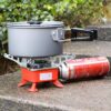 Foldable Mini Outdoor Camping Gas Stove for Compact Travel Gas Burner with gas can