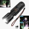 5a6d98aa59e68f39785d99ae2874a2f4 HIGH POWERED MULTI PURPOSE Zoomable Strong Light T40 LED Flashlight USB Rechargeable Ultra-Bright Torch High Power Lantern Built-in Lithium Batteries FLASHLIGHT