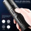 bfa771de10dbc7047d98b613efac48ae HIGH POWERED MULTI PURPOSE Zoomable Strong Light T40 LED Flashlight USB Rechargeable Ultra-Bright Torch High Power Lantern Built-in Lithium Batteries FLASHLIGHT