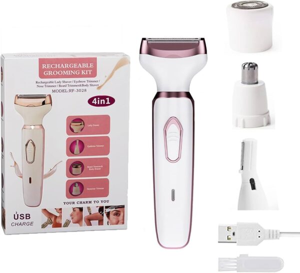 Ladies Rechargeable 4-in-1 Grooming Kit